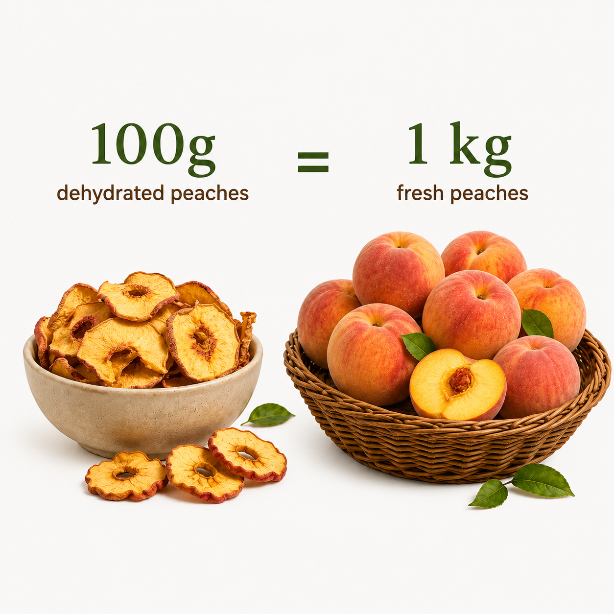 Dried Peach Chips