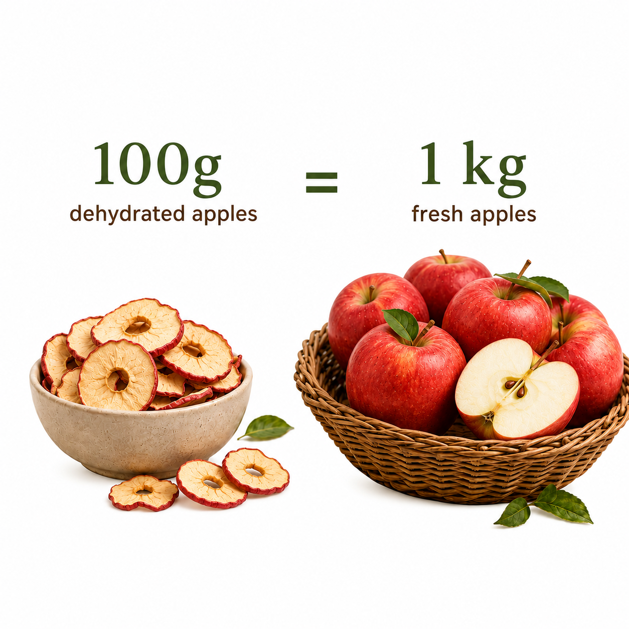 Dried Lahaul Red Apple Chips